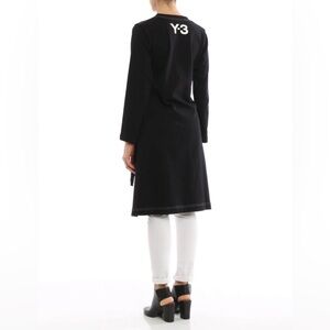 Adidas Yohji Yamamoto Y3 Cotton Jersey Vents Pocket Asymmetric Hem‎ Long Top XXS